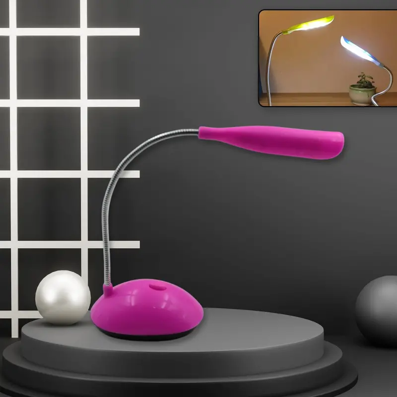 0255A Adjustable Led Desk Lamp – Wind-Style Flexible Neck Light With Button Controls For Reading & Bedtime Use 1