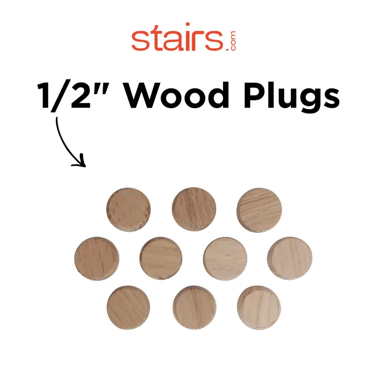 1/2-Inch Tapered Wood Plugs – Hardwood Dowel Fillers For Concealed Screw Holes And Fine Carpentry 1