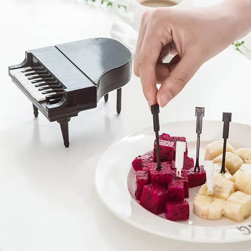 10-Piece Creative Fruit Fork Set – Colorful Dessert & Snack Picks For Kitchen Use 1