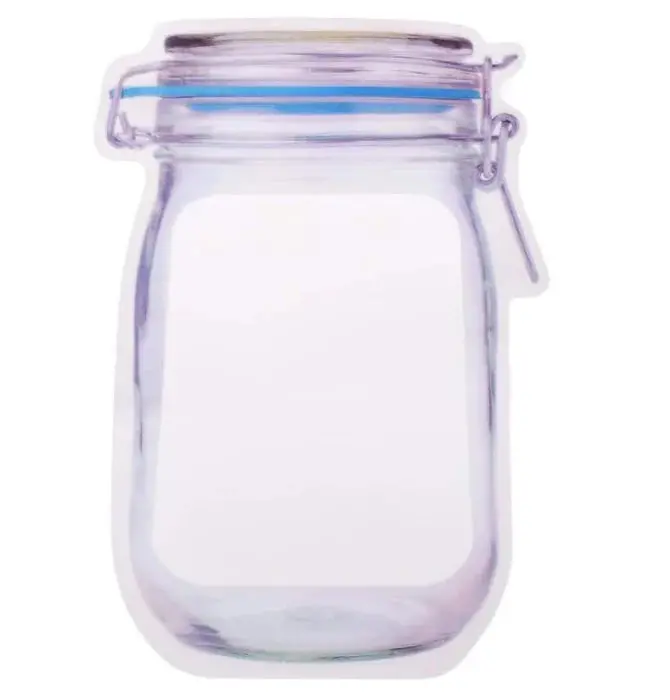 1075 Large-Capacity Zipper-Seal Food Jar – 1000Ml Reusable Storage Container 1