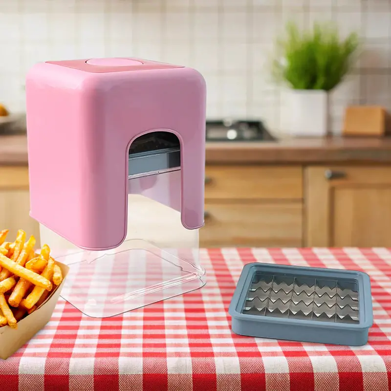 11454 Apex Heavy-Duty Vegetable Chopper – Dual-Blade Chipper For Crispy Snacks 1