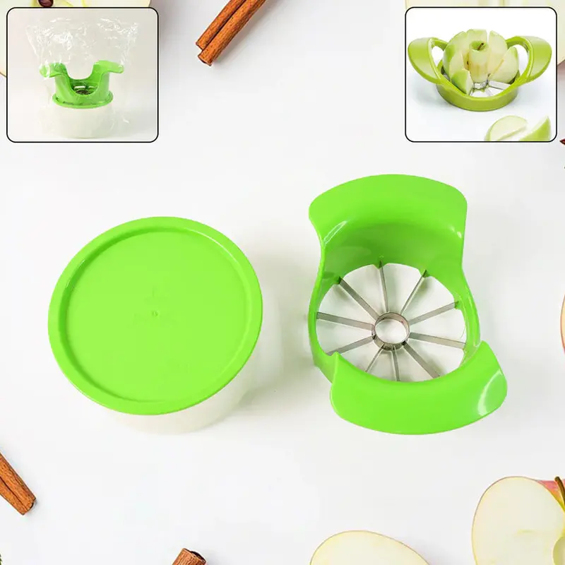 11458 Apex Apple Slicer With Storage Container – Abs Body + Stainless Steel Blades 1