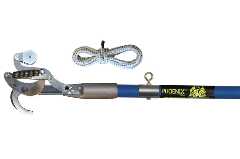 12-Foot Blue Telescoping Pole With Marvin Rake Attachment 1
