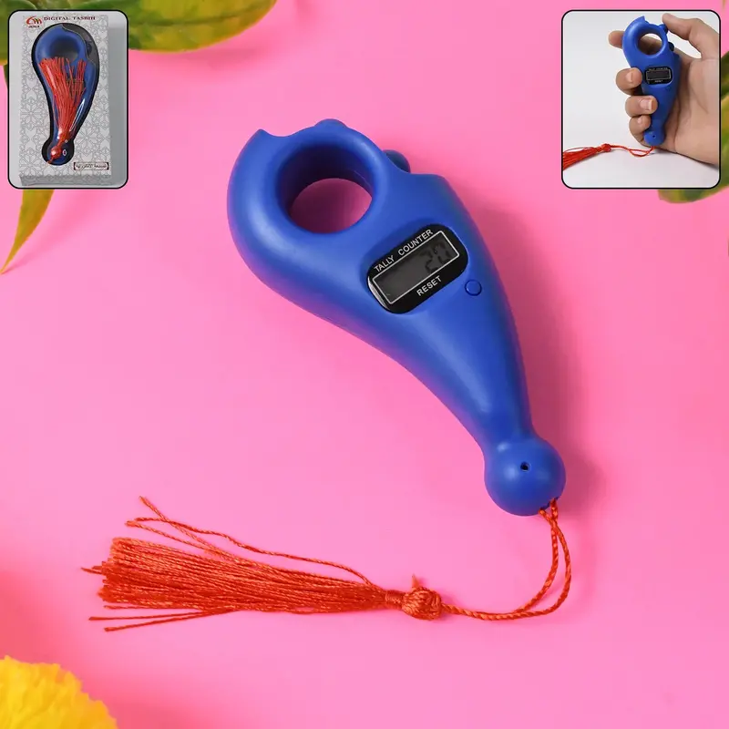12828 Manual Digital Tally Counter – Finger-Rotating Mechanical Counting Machine (Multipack) 1