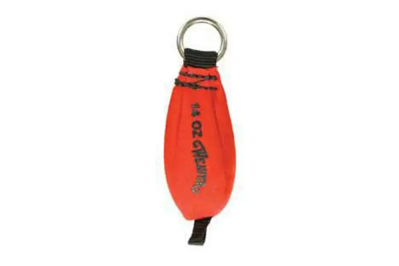 14-Ounce Red Shot-Filled Flex Throw Weight – High-Visibility Design 1