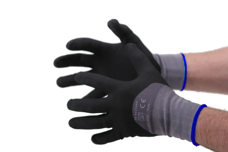 15-Gauge Grey Nylon And Spandex Stretch Work Glove – Extra Large 1