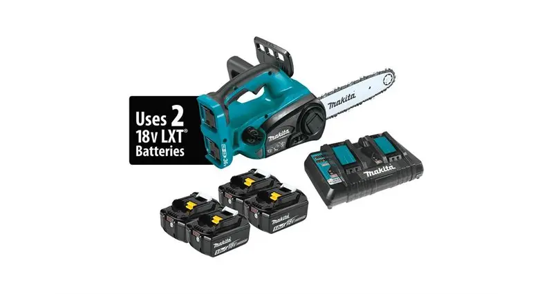 2020 Makita 36V (18V X2) Lxt 12" Cordless Chainsaw Kit With Four Batteries (Xcu02Pt1) 1
