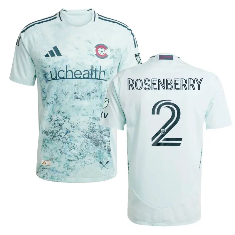 2025 Colorado Rapids Headwaters Authentic Jersey – #2 Keegan Rosenberry 1