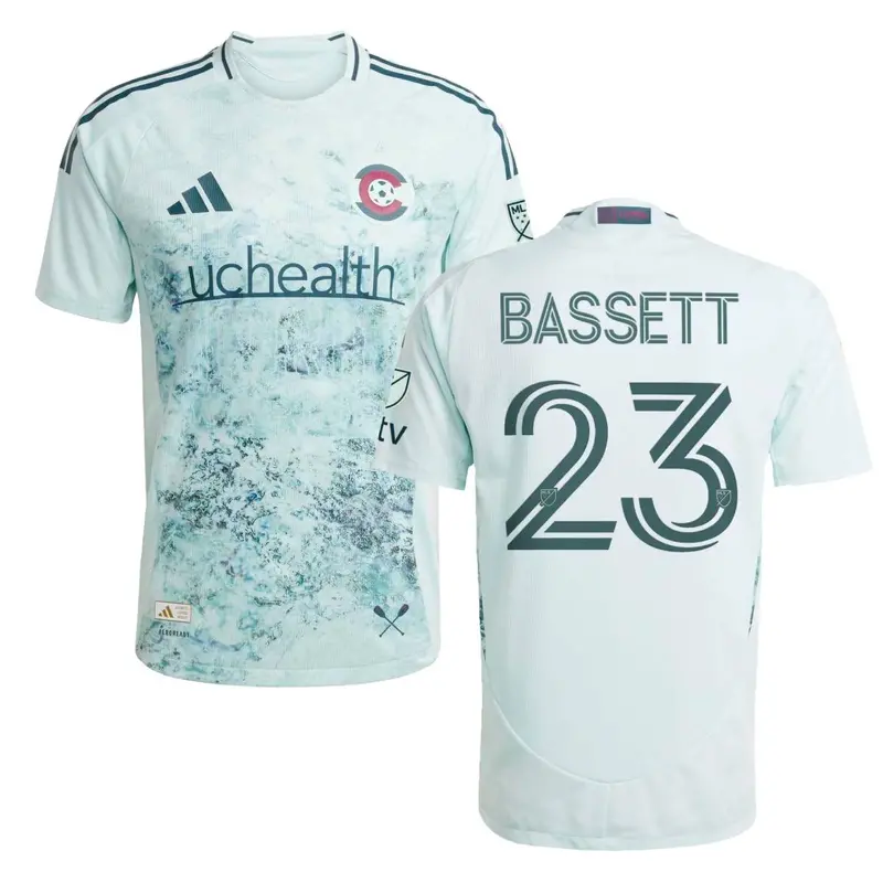 2025 Colorado Rapids Headwaters Authentic Jersey – #23 Cole Bassett 1