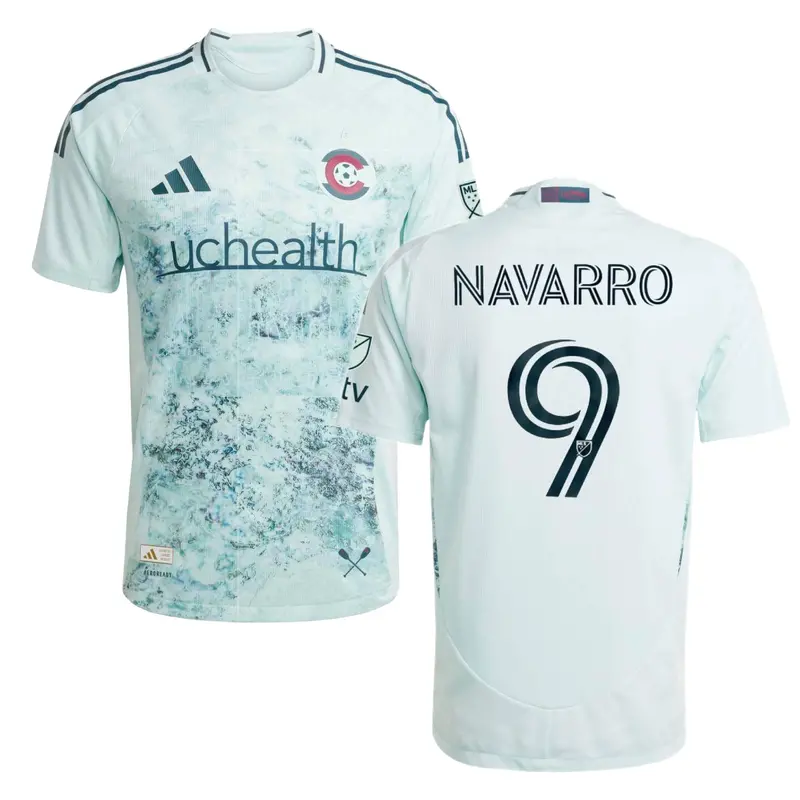 2025 Colorado Rapids Headwaters Authentic Jersey – #9 Rafael Navarro 1