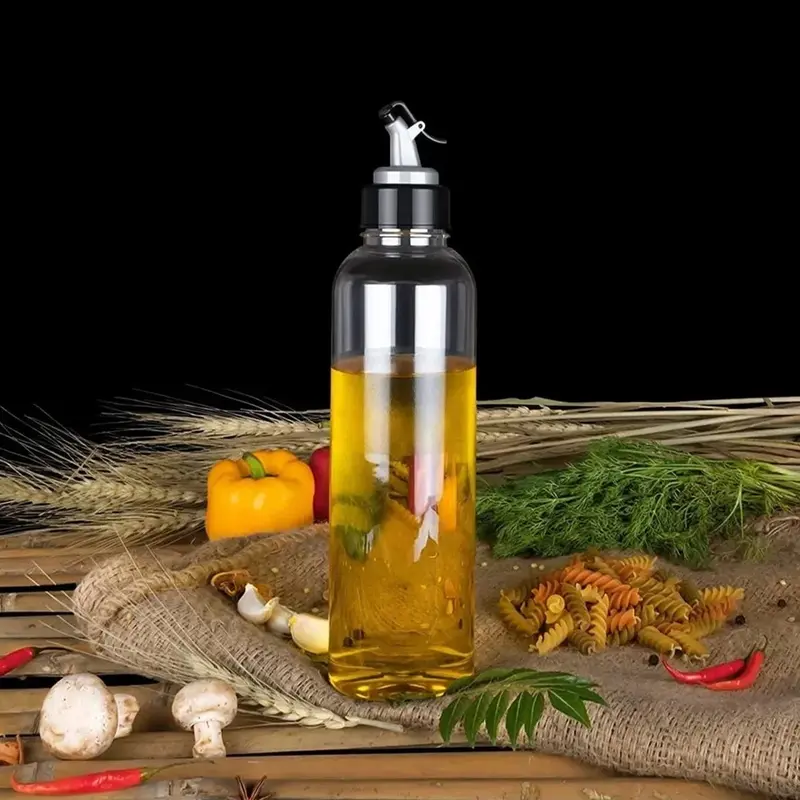 2346 Clear Plastic Oil Dispenser Bottle – 1-Liter Measured Pouring Container With Spout 1