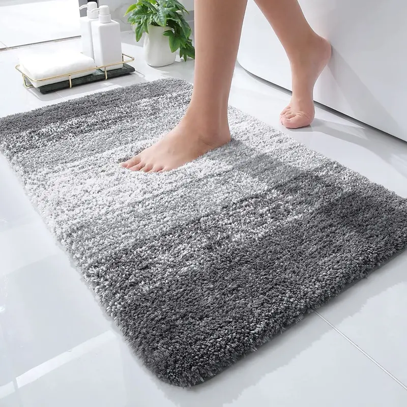 3133 Absorbent Microfiber Non-Slip Door Or Bath Mat – 15.5 × 23.5 Cm 1