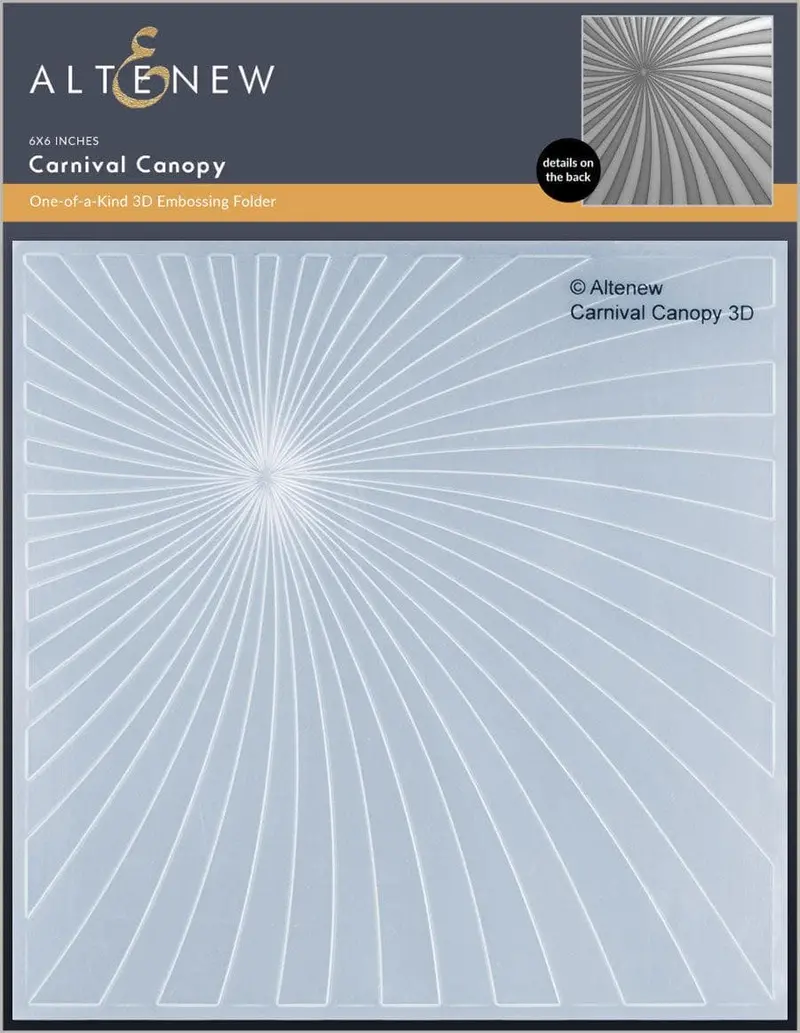 3D Carnival-Themed Embossing Folder For Cardmaking And Scrapbooking 1