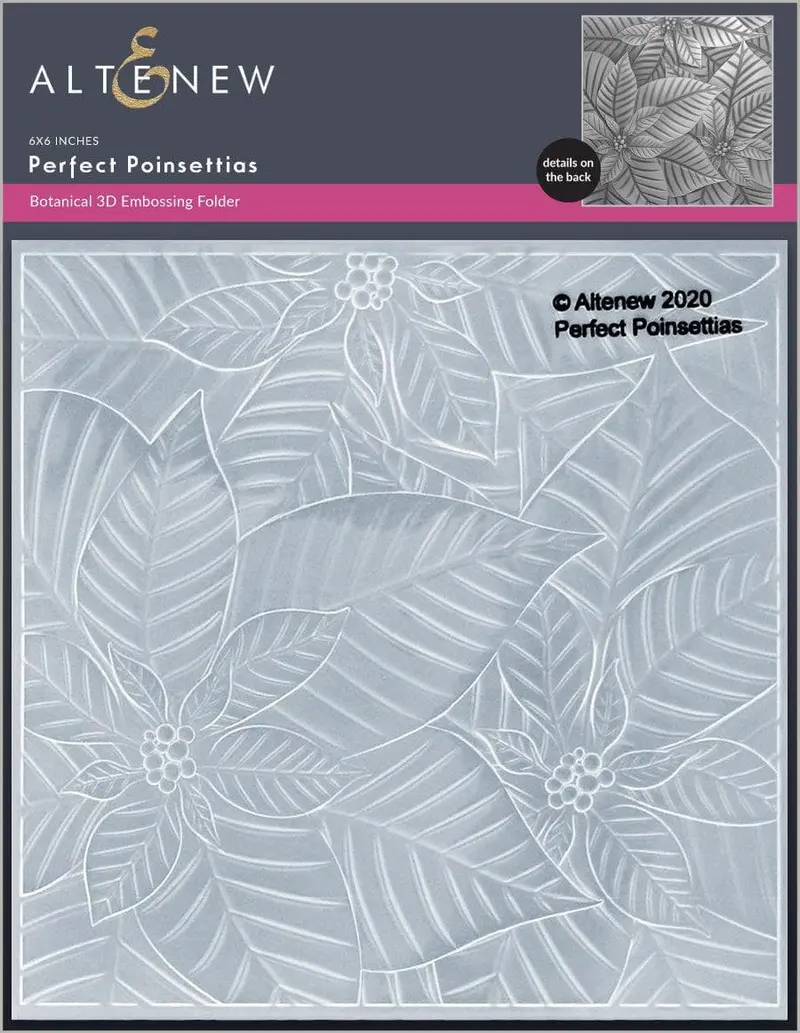 3D Poinsettia Embossing Folder 1