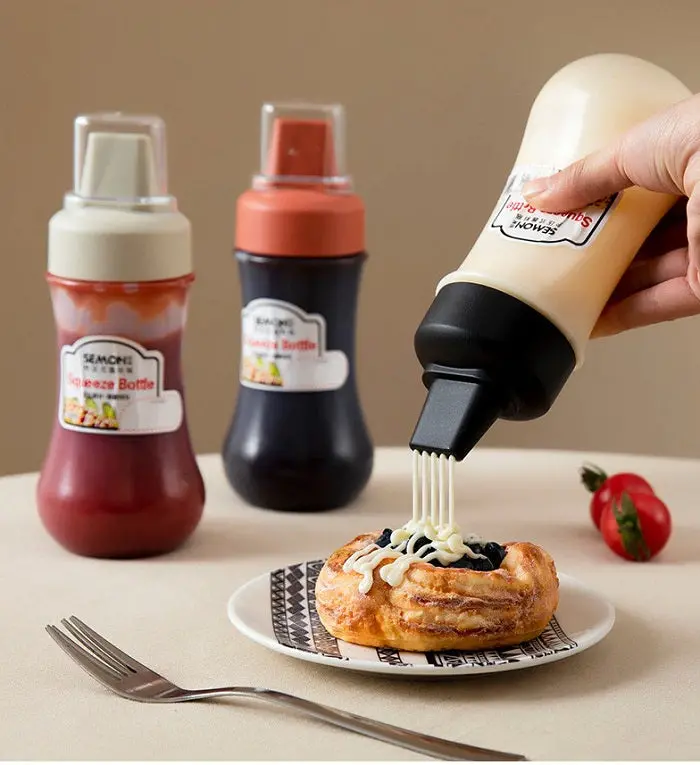 5-Hole Sauce Squeeze Bottle – Compact 100Ml Precision Condiment Dispenser 1