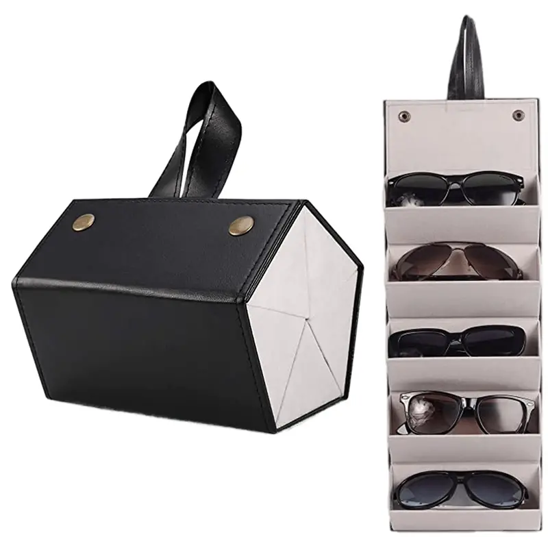 5-Slot Sunglasses Organizer Case – Compact Travel-Friendly Eyewear Storage 1