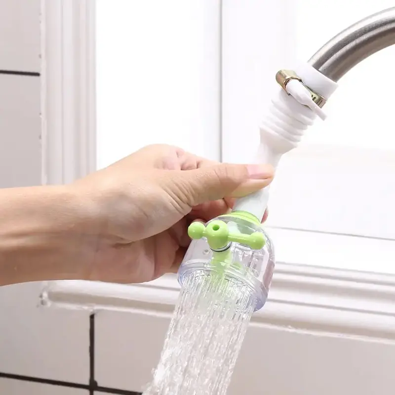 6880 360° Rotating Kitchen & Bathroom Faucet Nozzle – Anti-Splash, Water-Saving With Extended Filter 1