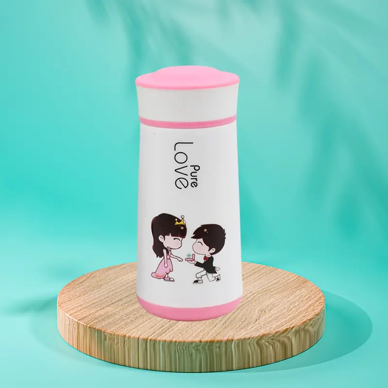 6952 Pure Love Personalized Drink Bottle – 350Ml Bpa-Free Glass Flask For Juices, Coffee & Gifting (Moq: 80) 1