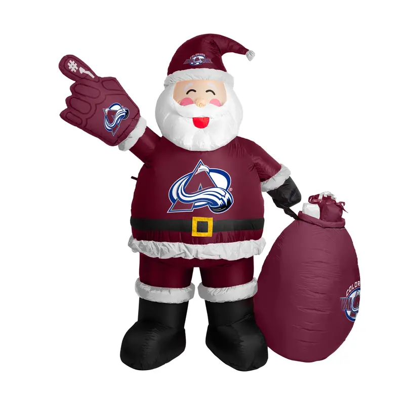 7-Foot Inflatable Colorado Avalanche Santa Yard Decoration 1
