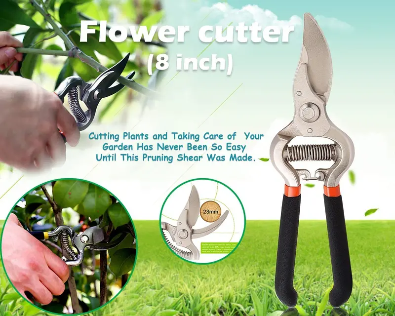 8-Inch Garden Pruning Shears For Precision Trimming 1
