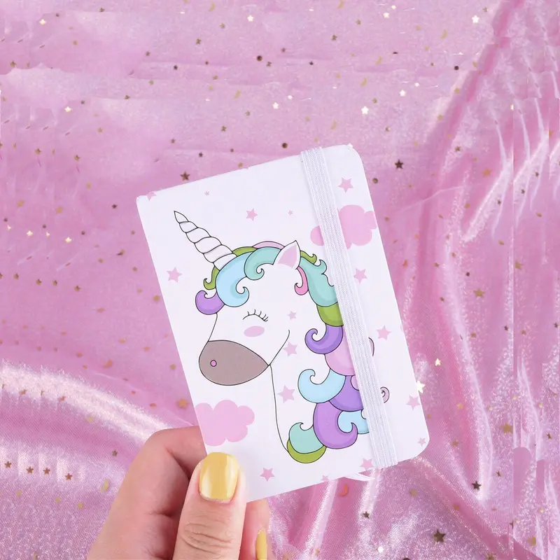 A7 Pocket Diary Mini Notebook – Elastic Closure With Mixed Patterns 1