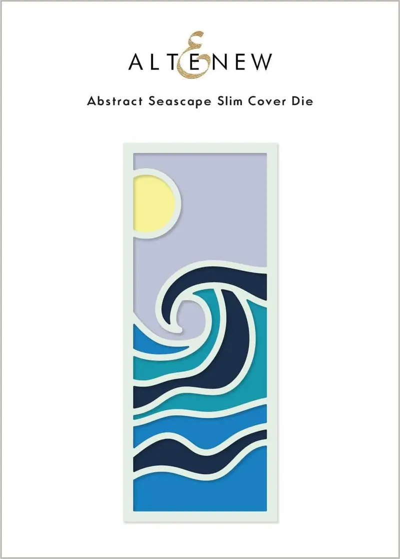 Abstract Seascape Slimline Cover Die 1