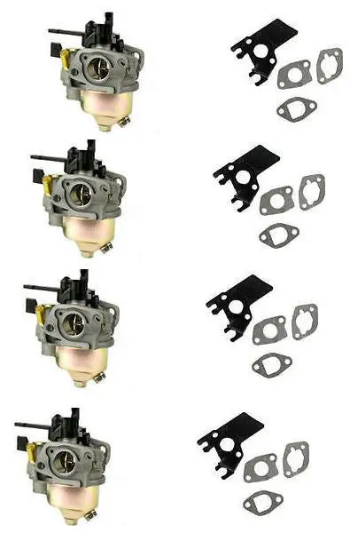 Adjustable Carburetor Kit For Honda Gx200 – Includes Gaskets & Insulator (4-Pack) 1