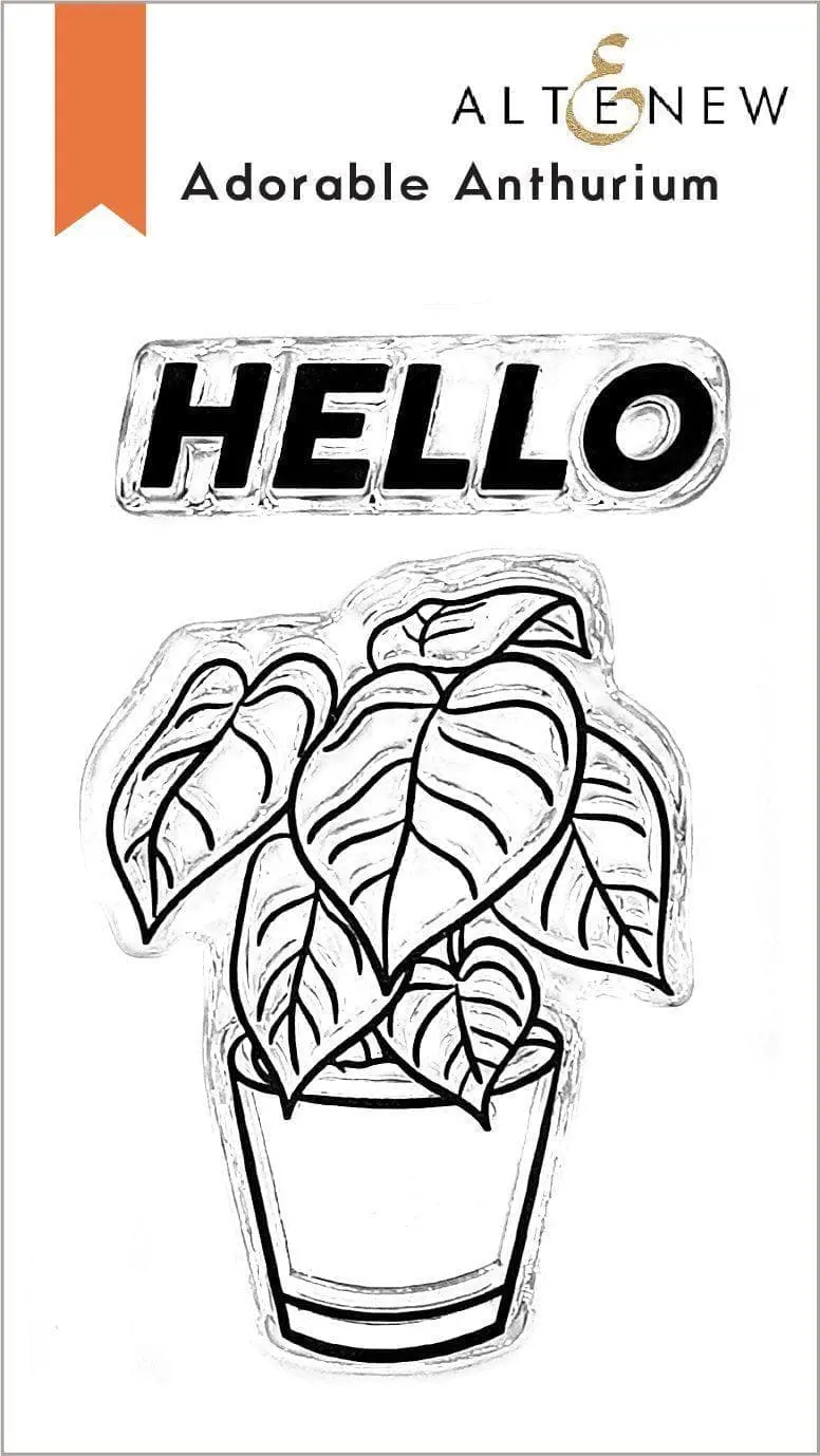 Adorable Anthurium Clear Stamp Set – Tropical Botanical Illustrations 1