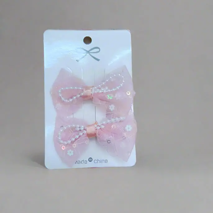 Adorable Mixed Design Hair Bows – Toddler Girl Hair Clip (Single Piece) 1