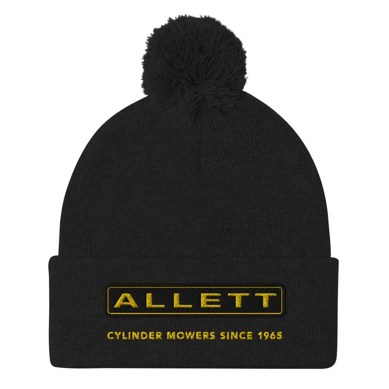 Allett Pro Cylinder Mowers Pom-Pom Knit Beanie 1
