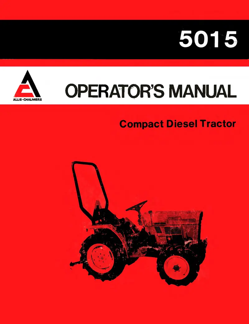 Allis-Chalmers 5015 Compact Diesel Tractor User Manual 1