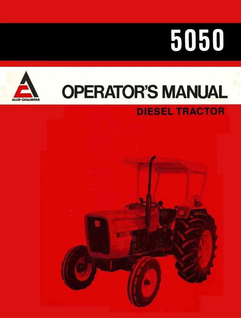 Allis-Chalmers 5050 Diesel Tractor User Handbook 1