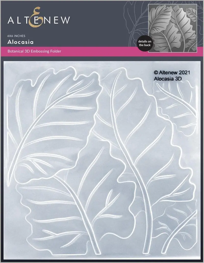 Alocasia Tropical Leaf 3D Embossing Folder 1