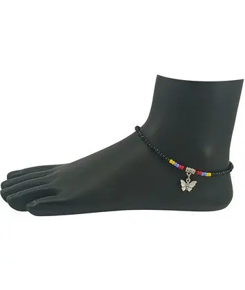 Am1242 Delicate Alloy Anklet – Single-Leg Beaded Design For Women 1