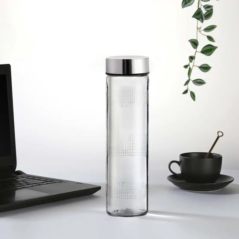 Am3008 Double-Walled Leak-Proof Glass Water Bottle – 750Ml, No Packaging 1