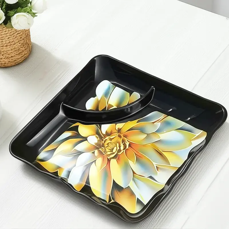 Am3228 Avon Dinebest Solid Melamine Plate – 514 Series Multi-Design Dinnerware 1