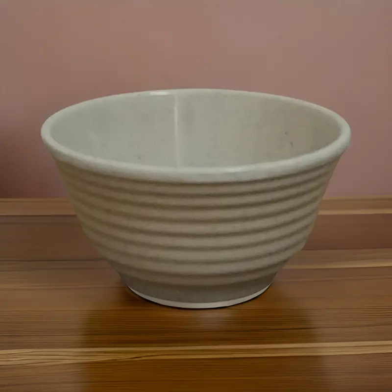 Am3231 Solid White Dotted Cereal Bowl – High-Quality Melamine Serving Dish 1