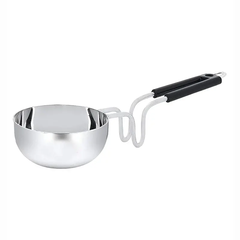 Am3561 Triply Stainless Steel Tadka Pan No. 1 – Long-Handle Tempering Pan For Spices 1