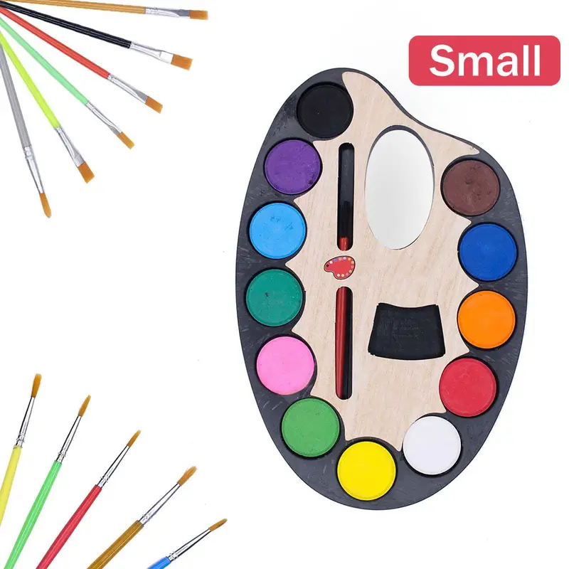 Am6461 Compact Watercolor Painting Set With Brushes – Beginner Sketch Kit 1
