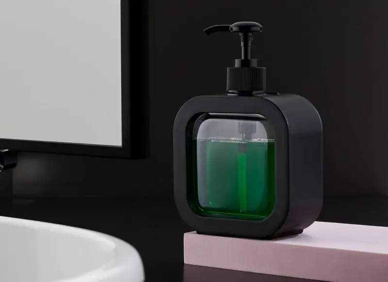 Am7130 Clear Snap-Sink Dispenser – Reusable Plastic Pump Bottle Set (Empty Lotion Containers) 1