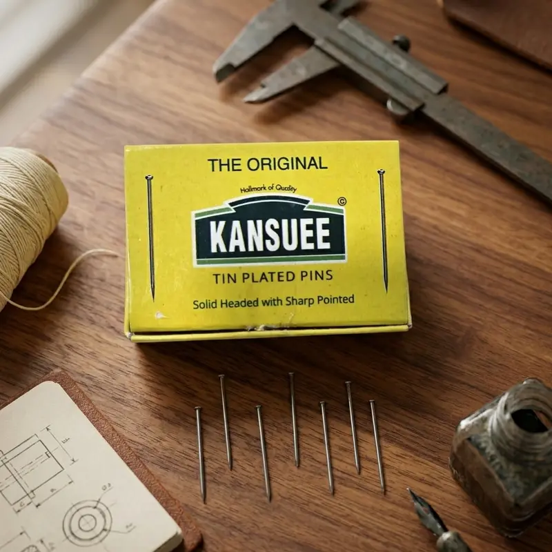 Am7191 Kansuee Tin-Plated Steel Straight Pins – Durable, Corrosion-Resistant Fasteners 1