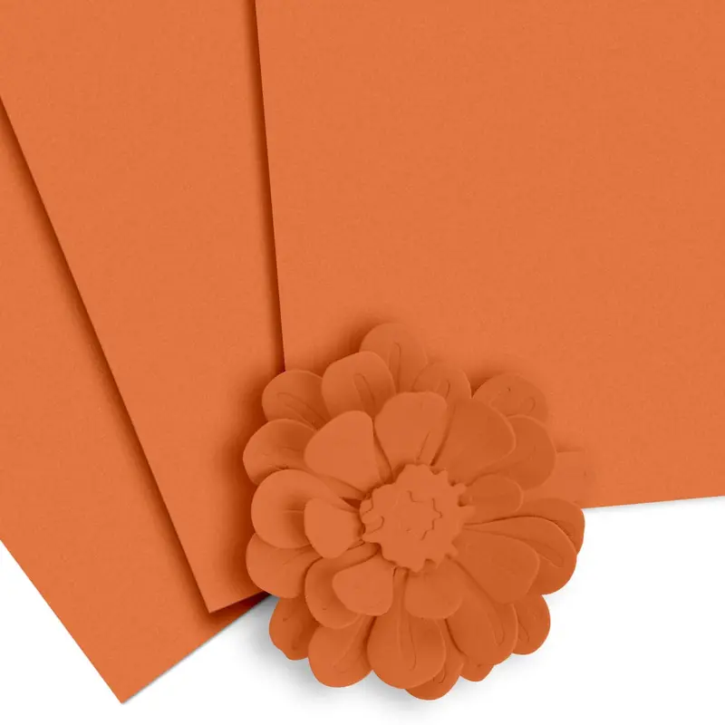 Amber Blaze Vibrant Cardstock – 10-Sheet Bold Color Crafting Pack 1