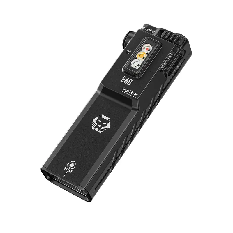 Angel Eyes E60 Palm-Sized Edc Flashlight With Integrated Laser Pointer 1