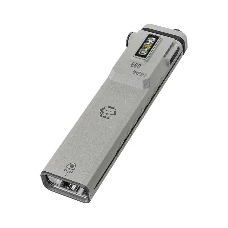 Angel Eyes E80 Flat Edc Flashlight With Integrated Laser Pointer 1
