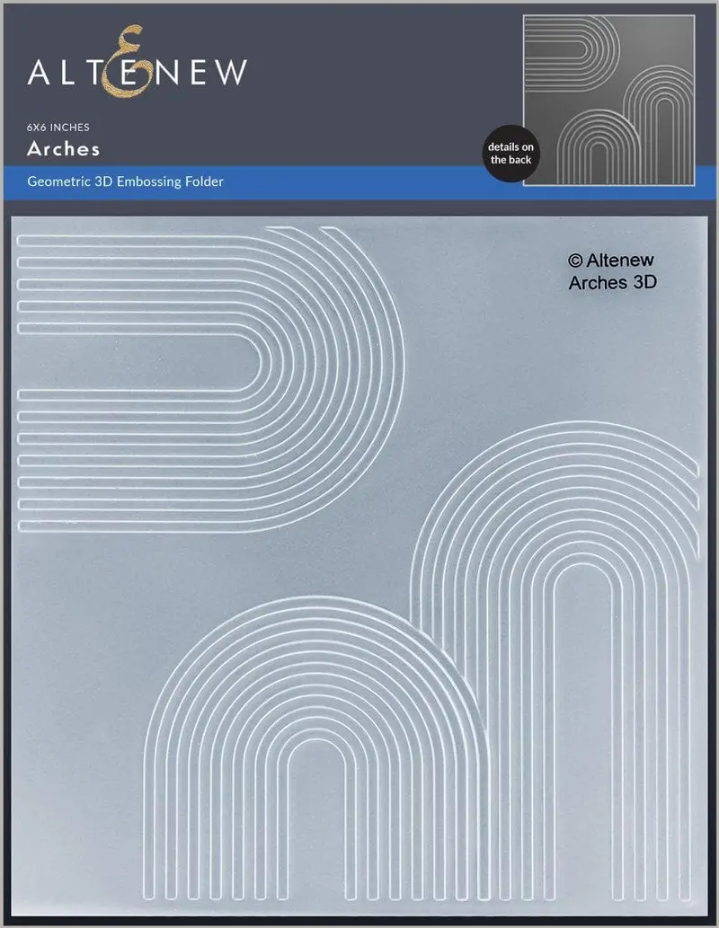 Arched Design 3D Embossing Folder 1
