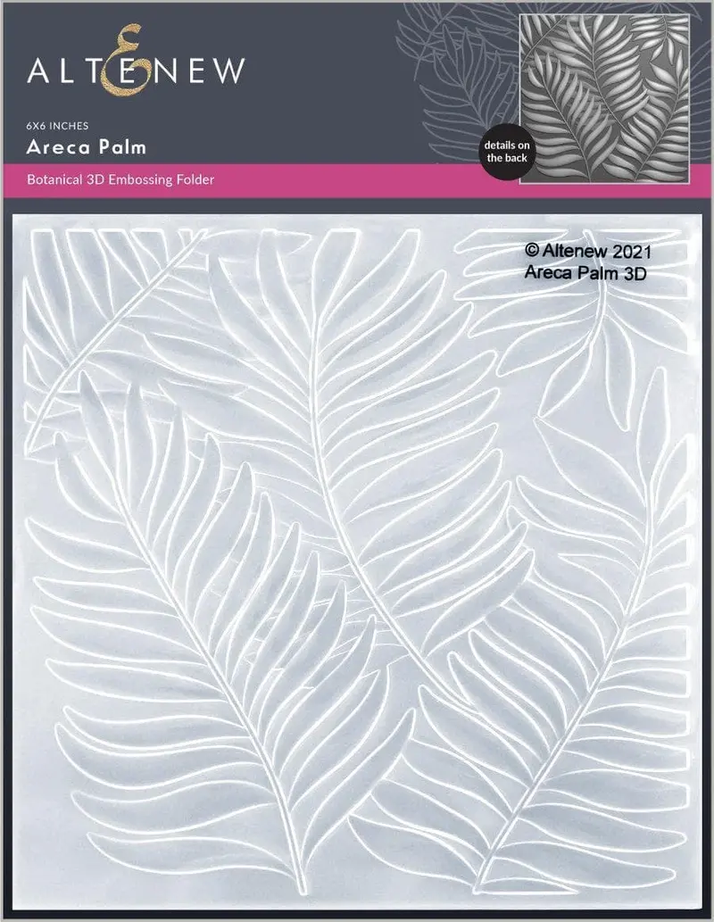 Areca Palm Frond 3D Embossing Folder 1