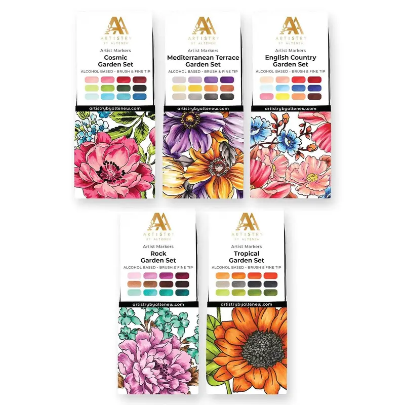Artist Alcohol Markers Set: 60 Vibrant Colors Bundle 1