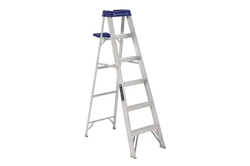 As2106 6-Foot Aluminum Step Ladder – Type I, Heavy-Duty Construction 1