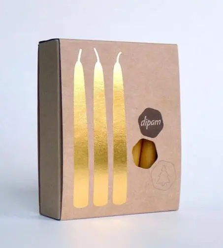 Assorted Beeswax Birthday Or Christmas Tree Candles – 20-Pack 1
