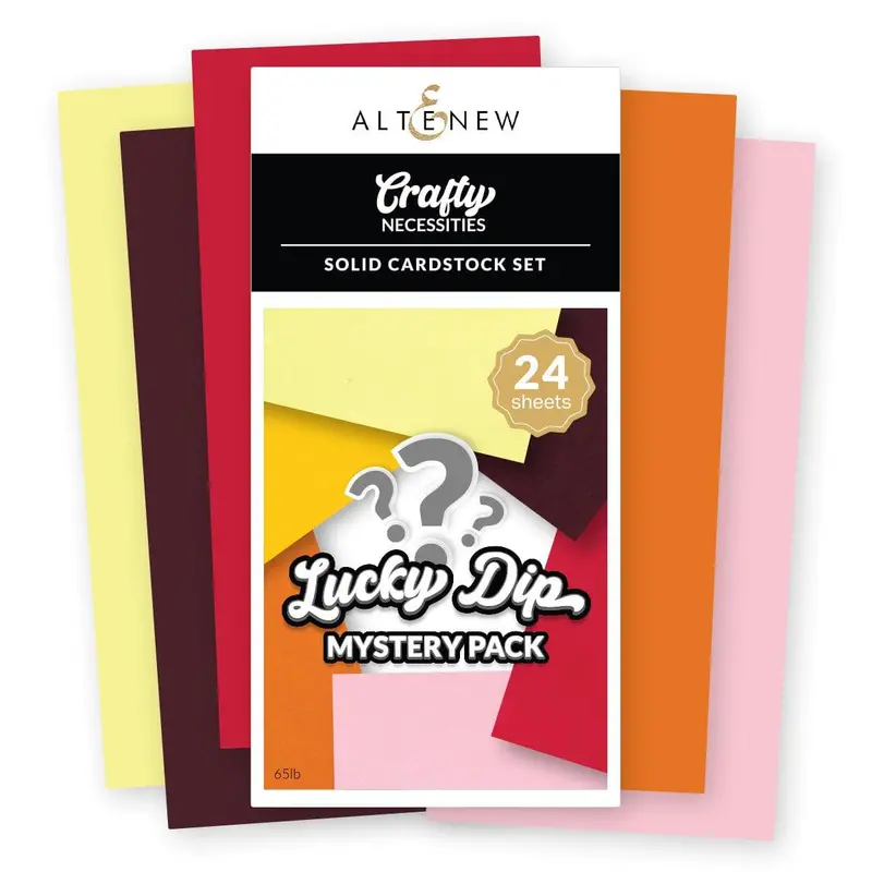 Assorted Solid Cardstock Pack – 24-Sheet Lucky Dip Mystery Bundle 1